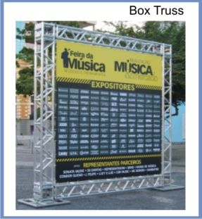 Box Truss 3,0 X 3,0 metros - Estrutura Modular 15x15